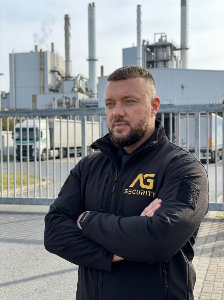 AG Security Objektschutz Balingen – Wachmann an Industrieanlage
